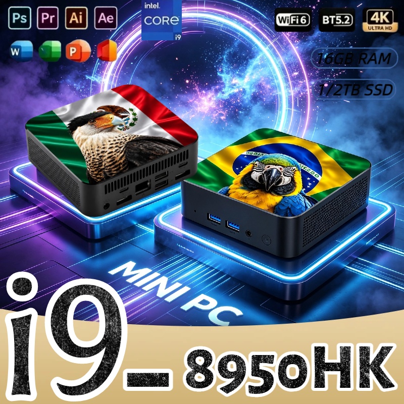 Pc Gaming Desktop - Mini PC Core i9-8950HK 16GB RAM