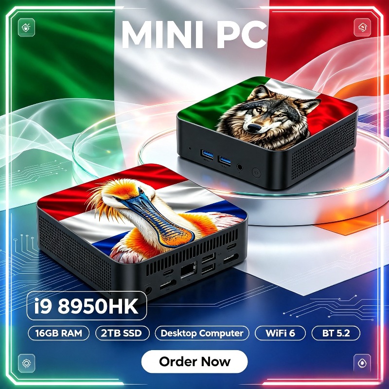 Pc Gaming Desktop - 2026 Intel i9 8950HK Mini PC