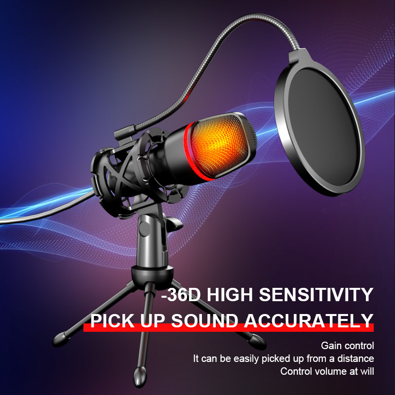 Pc Gaming Youtube - Professional Gaming USB Cardioid Condenser Microphone
