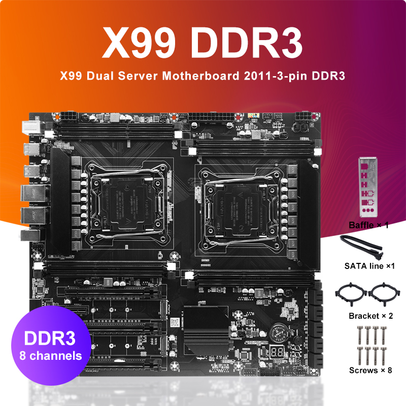 Pc Gaming Xeon - X99 Dual-socket Cpu Motherboard Lga2011-3 8xddr3