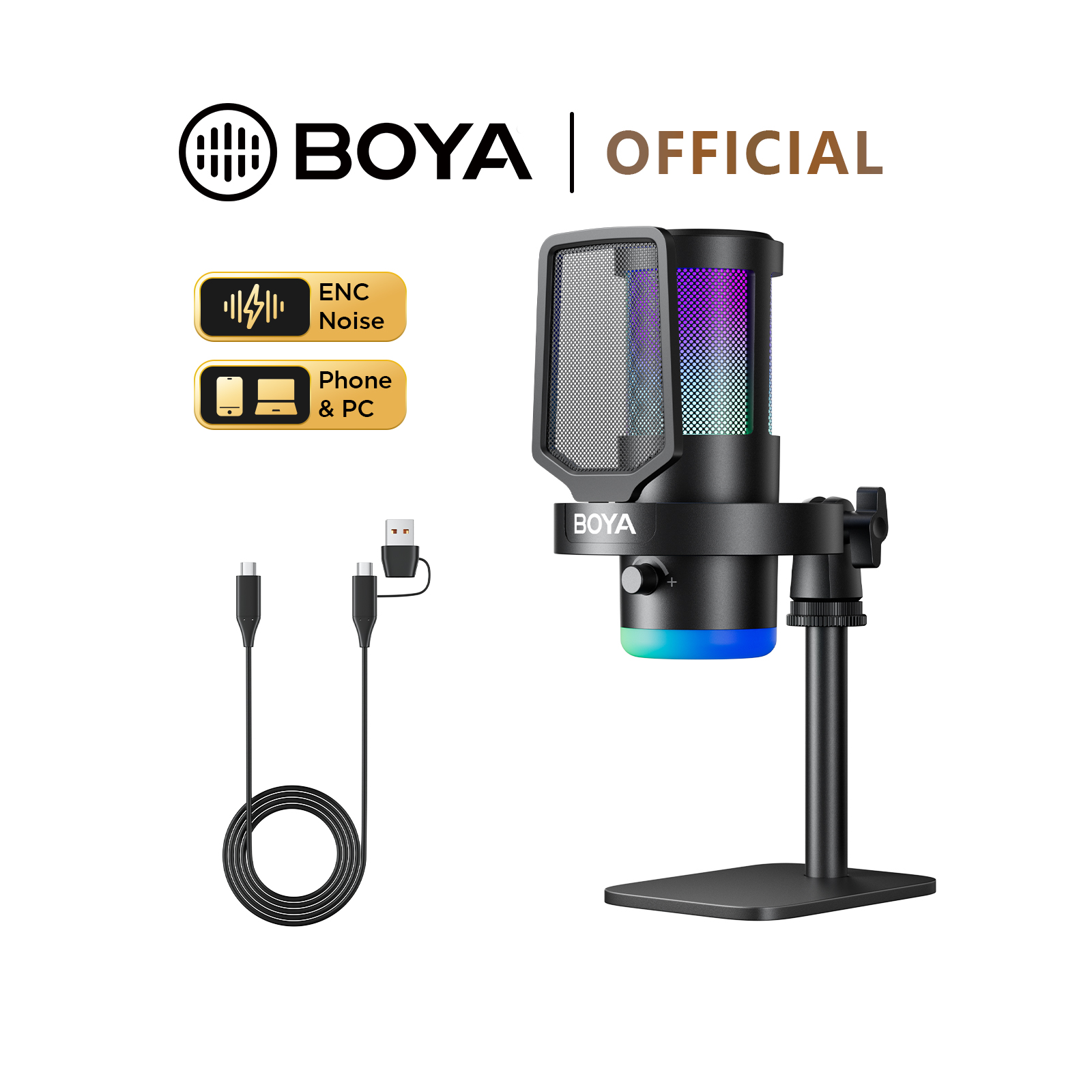 BOYA CastMic G30 USB RGB Gamin - đánh giá và giá Pc Gaming Live Streaming
