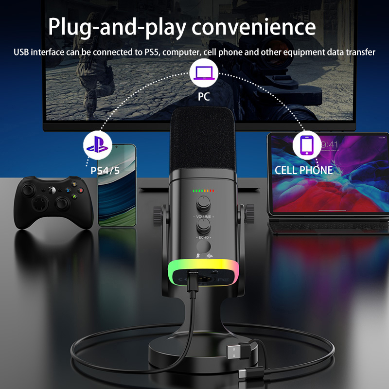 RGB Gaming Microphone USB Micr - đánh giá và giá Pc Gaming Live Streaming