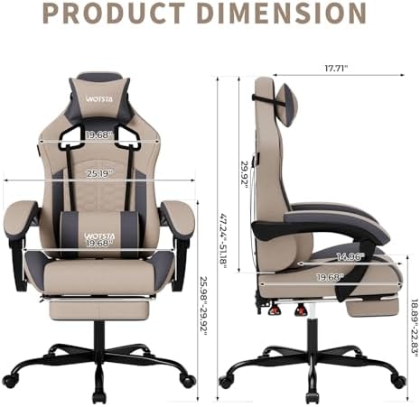 Gaming Chair with Massage,Ergo - đánh giá và giá Pc Gaming Chair