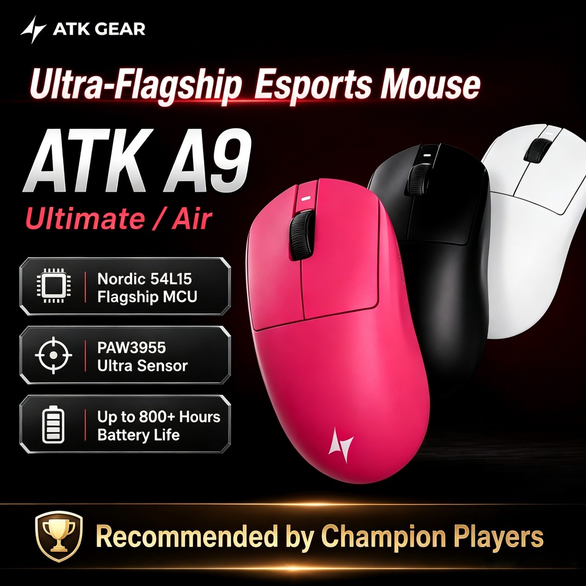 ATK Gaming Mouse DragonFly A9  - đánh giá và giá Pc Gaming Ultra