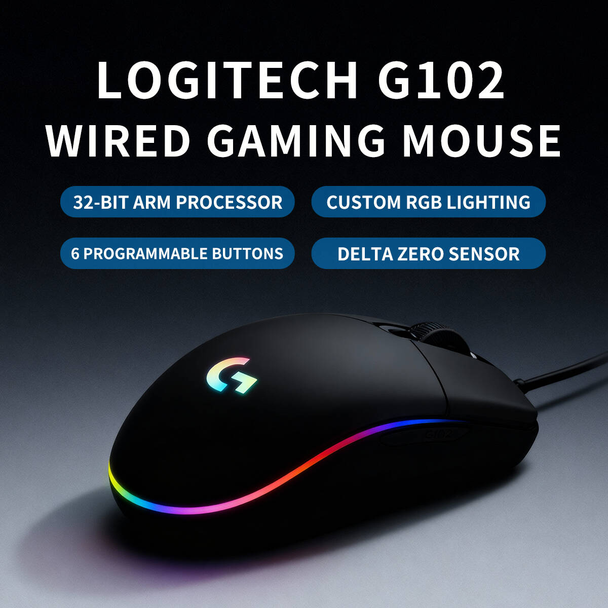 Logitech G203 Wired RGB Gaming - đánh giá và giá Pc Gaming Logitech