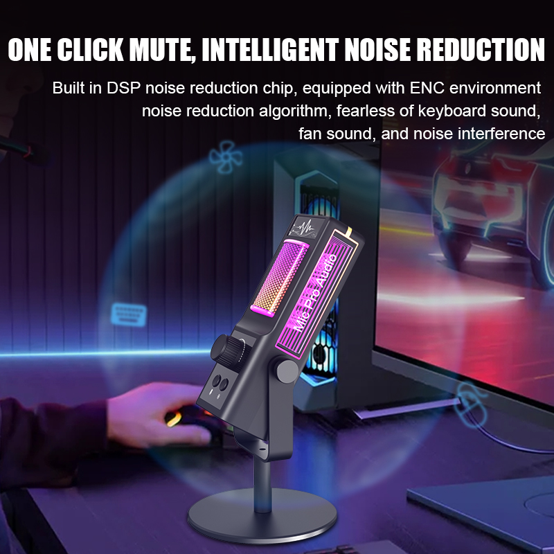 Rgb condenser microphone podca - đánh giá và giá Pc Gaming Live Streaming