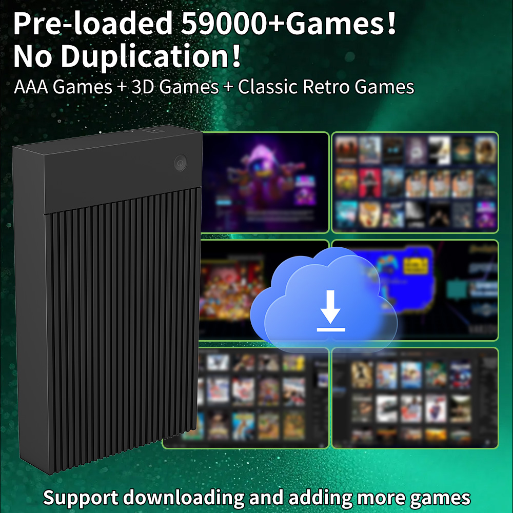 Hyper Base MIX 4T Retro HDD 59 - đánh giá và giá Pc Gaming Emulator