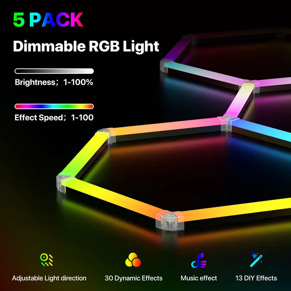 Smart Honeycomb Hexagonal RGB  - đánh giá và giá Pc Gaming Youtube