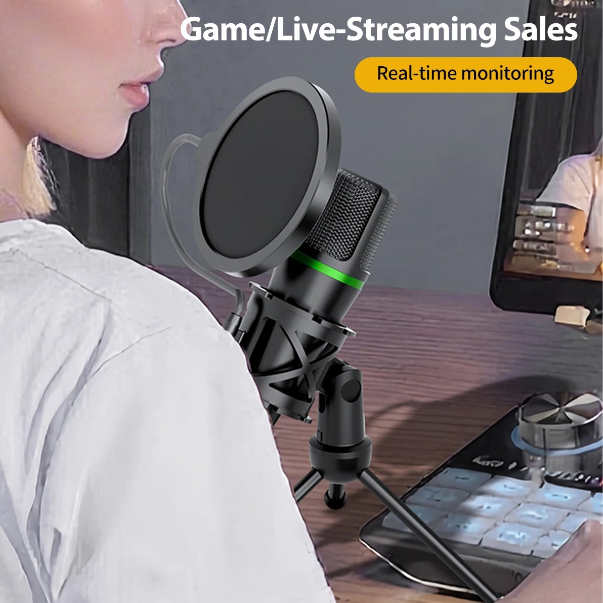 Professional Condenser Microph - đánh giá và giá Pc Gaming Youtube