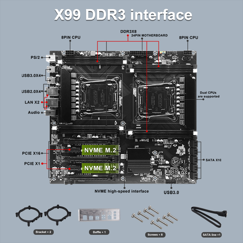 X99 Dual-socket Cpu Motherboar - đánh giá và giá Pc Gaming Xeon
